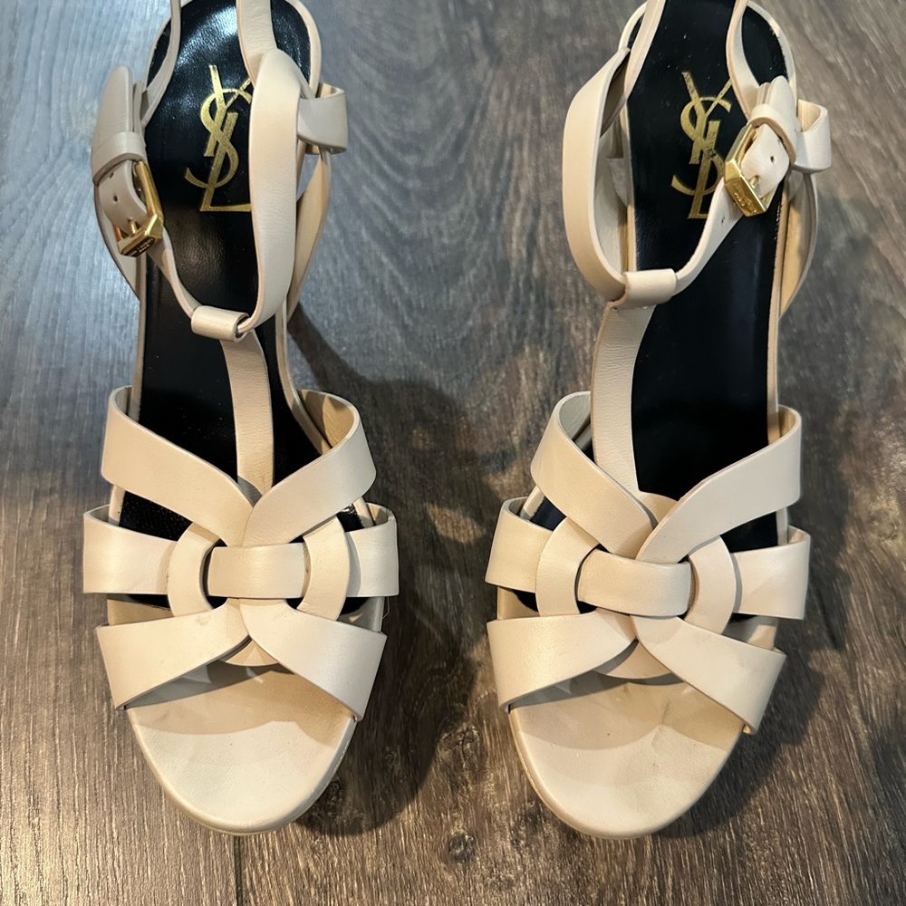 Yves Saint Laurent Women's Beige Heels